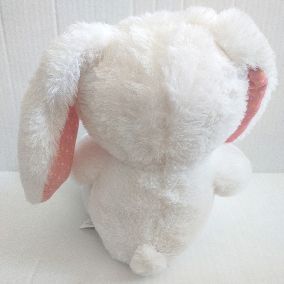 Source Unknown | Toys | Easter Plush White Pink Floppy Ear Bunny Shelf ...